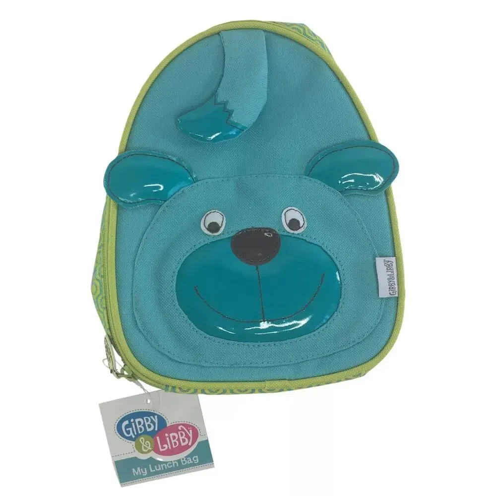 NEW Gibby & Libby Puppy Dog Insulated Lunch Box Preschool Teal